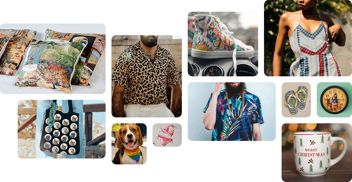 All Over Print on Demand – Custom Clothing & More | PeaPrint
